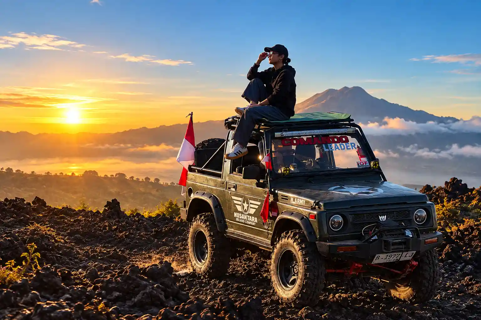Mount Batur sunrise landscape in Kintamani